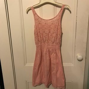 Pink sleeveless dress